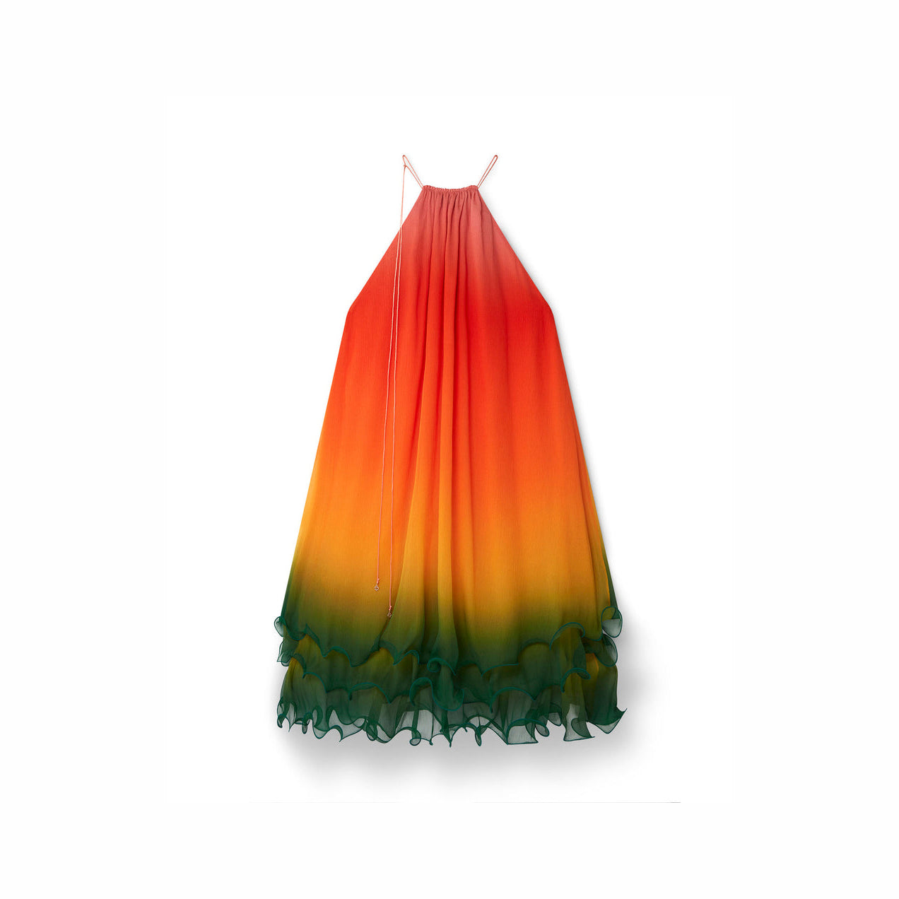 CASABLANCA RAINBOW GRADIENT COCKTAIL DRESS