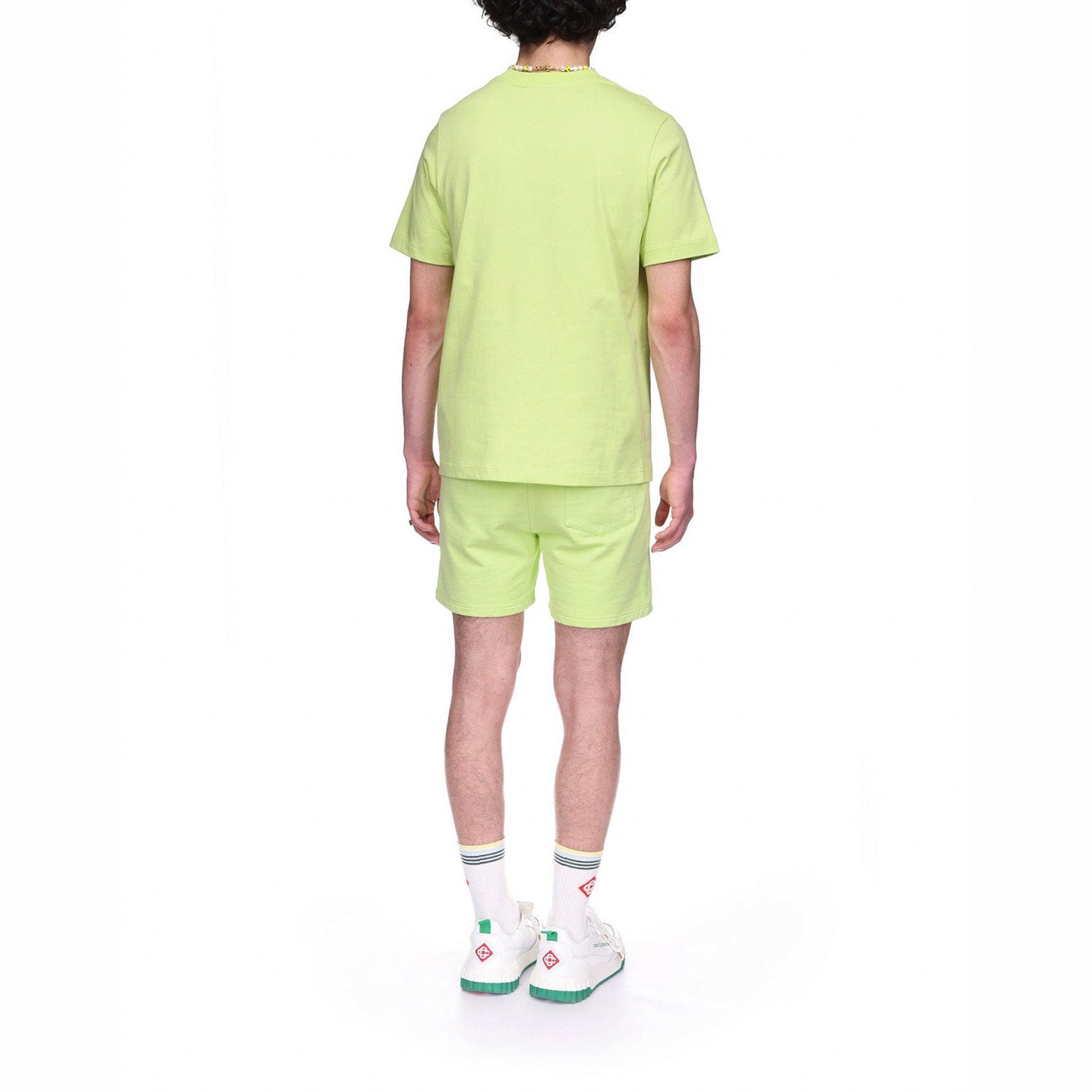 CASABLANCA AFRO CUBISM TENNIS CLUB T-SHIRT GREEN