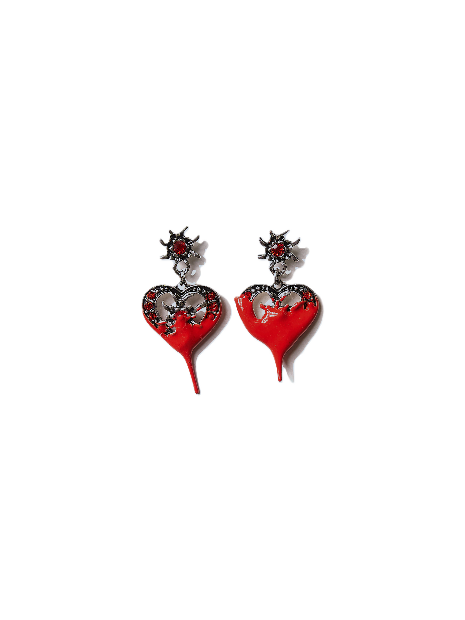 Dipped Heart Earring