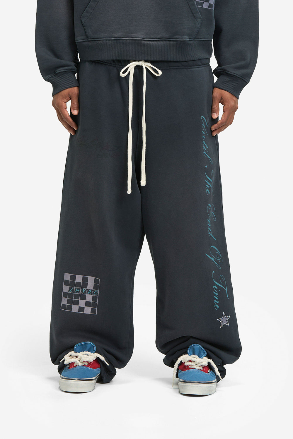 Zhyro Love Letter Sweatpants - Black