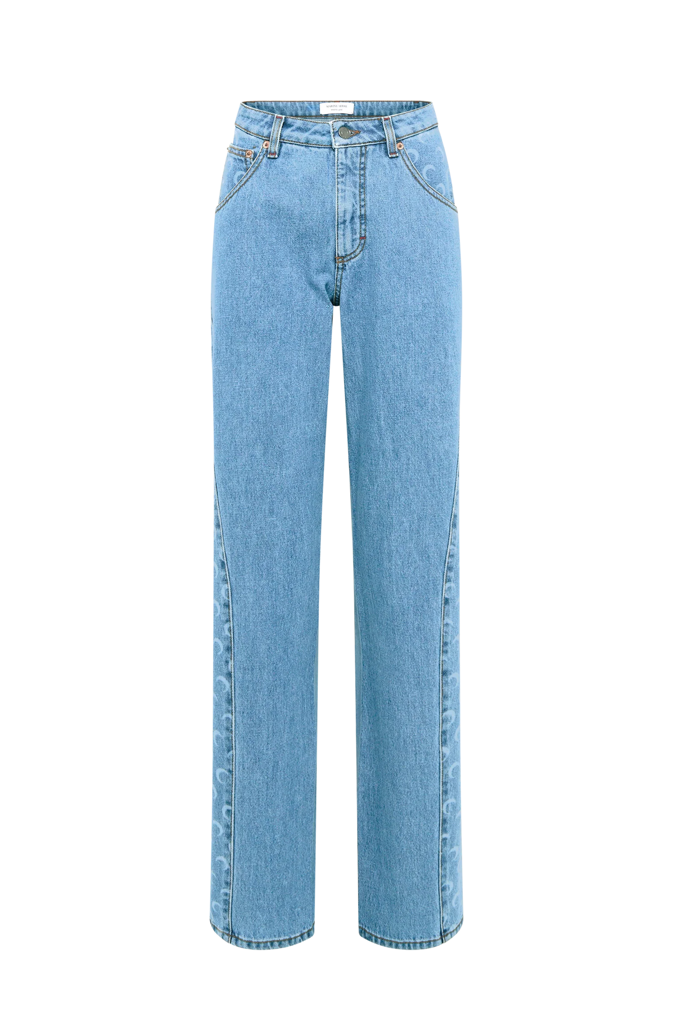 MOON LASER DENIM CURVED JEANS