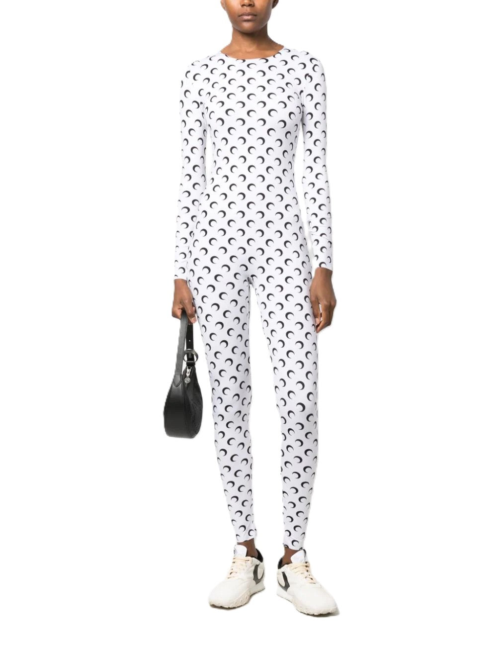 MOON PRINTED JERSEY CATSUIT