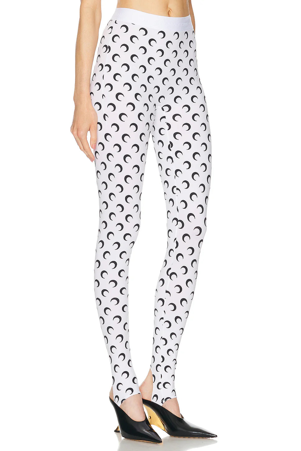 MOON PRINTED JERSEY STIRRUP LEGGINGS