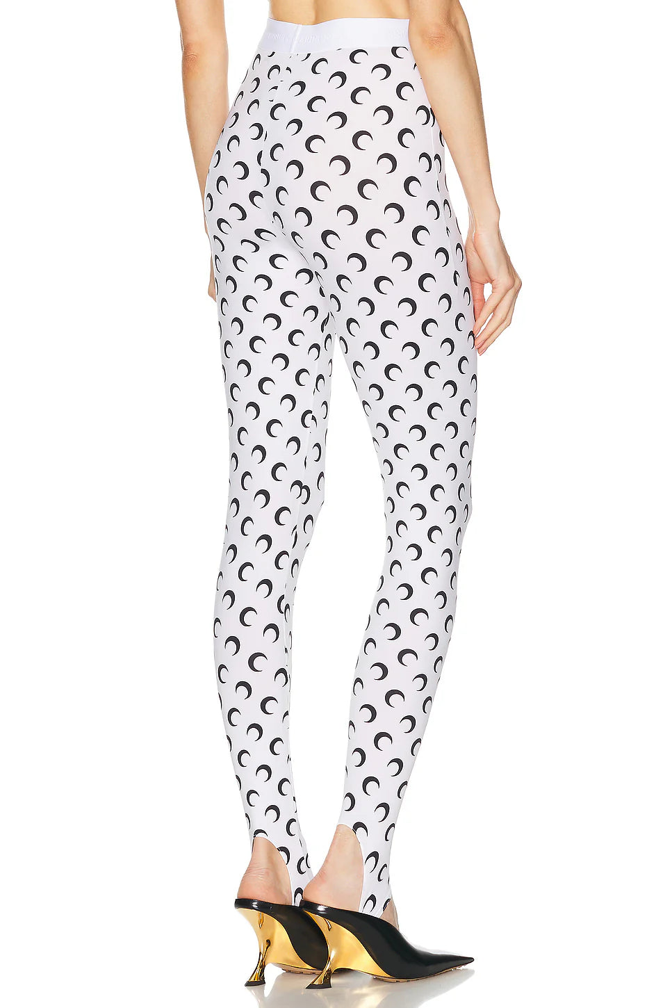 MOON PRINTED JERSEY STIRRUP LEGGINGS