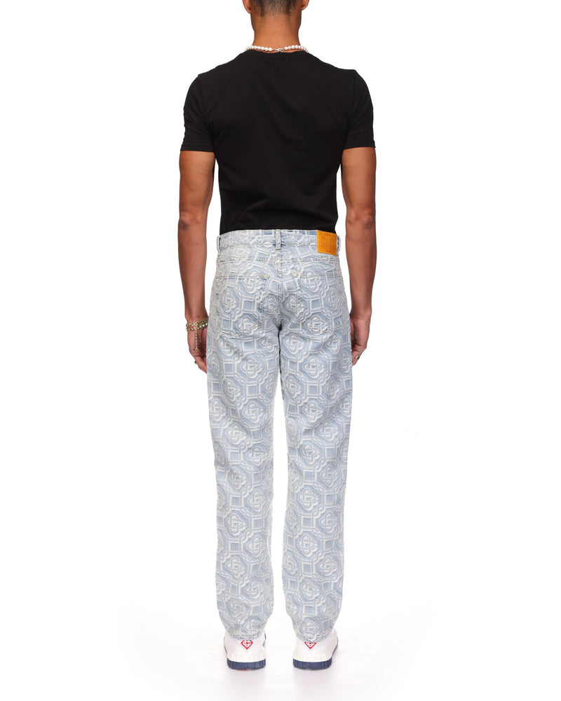 CASABLANCA MONOGRAM JACQUARD JEANS