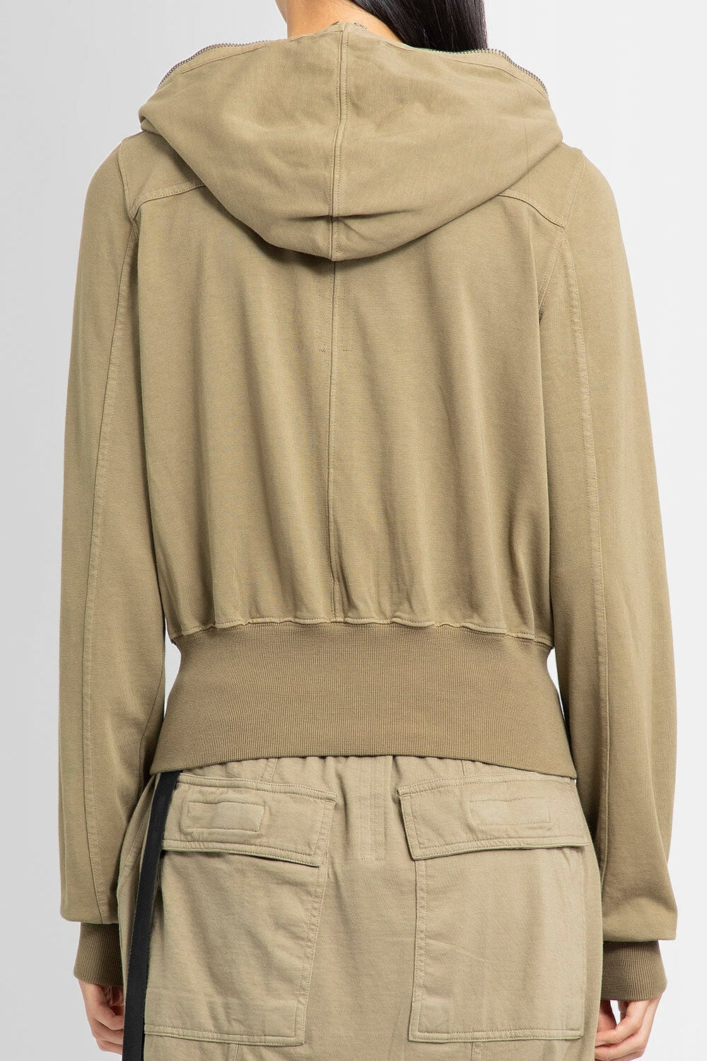 CROPPED HOODIE GREEN