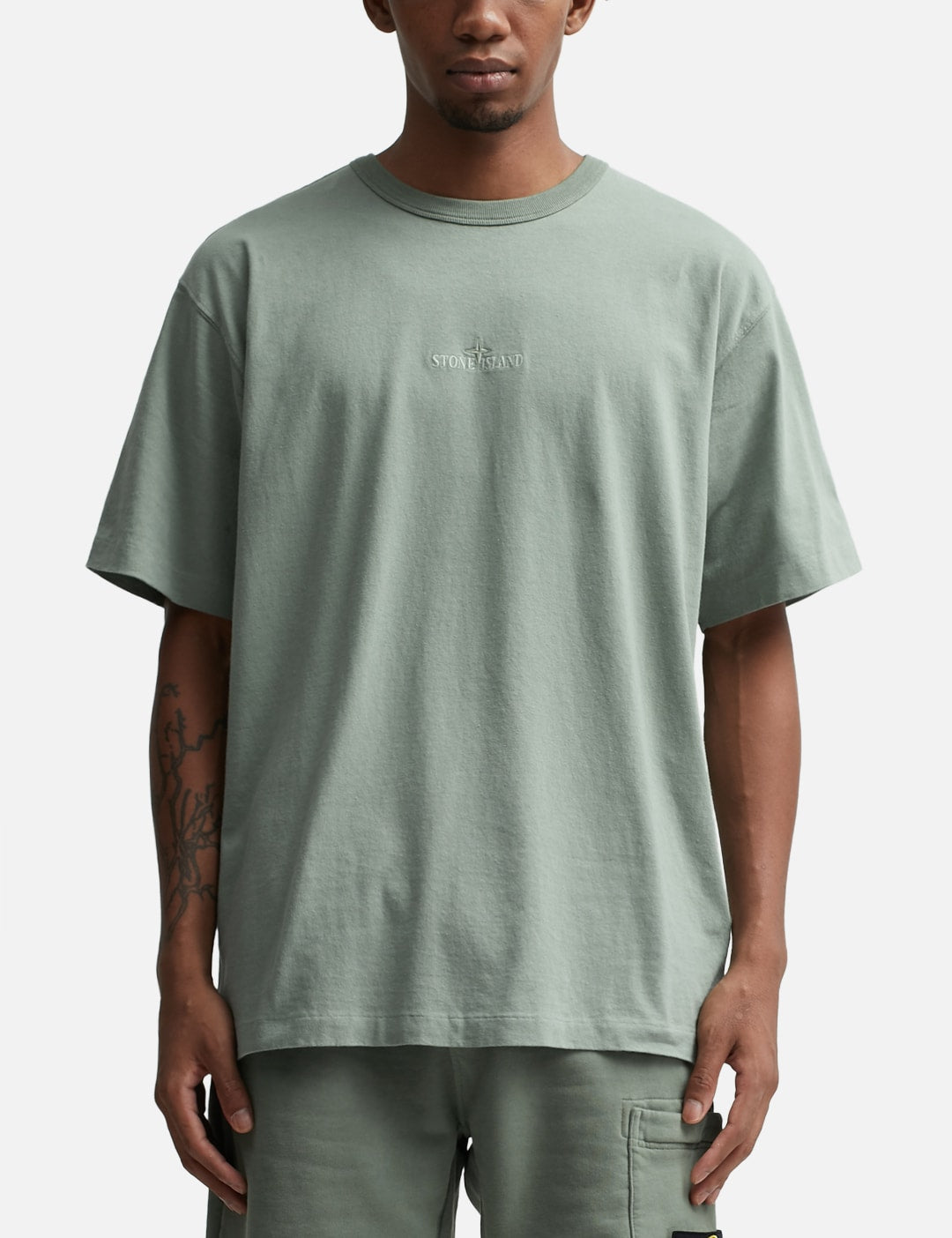 STONE ISLAND T SHIRT GREEN