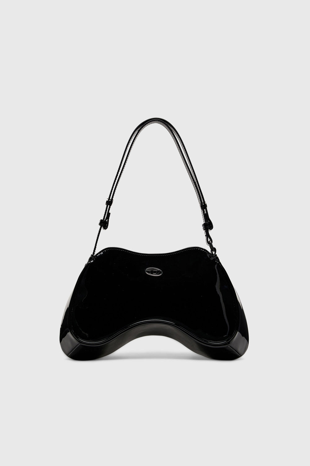 Diesel Play Shoulder Bag Shiny Black