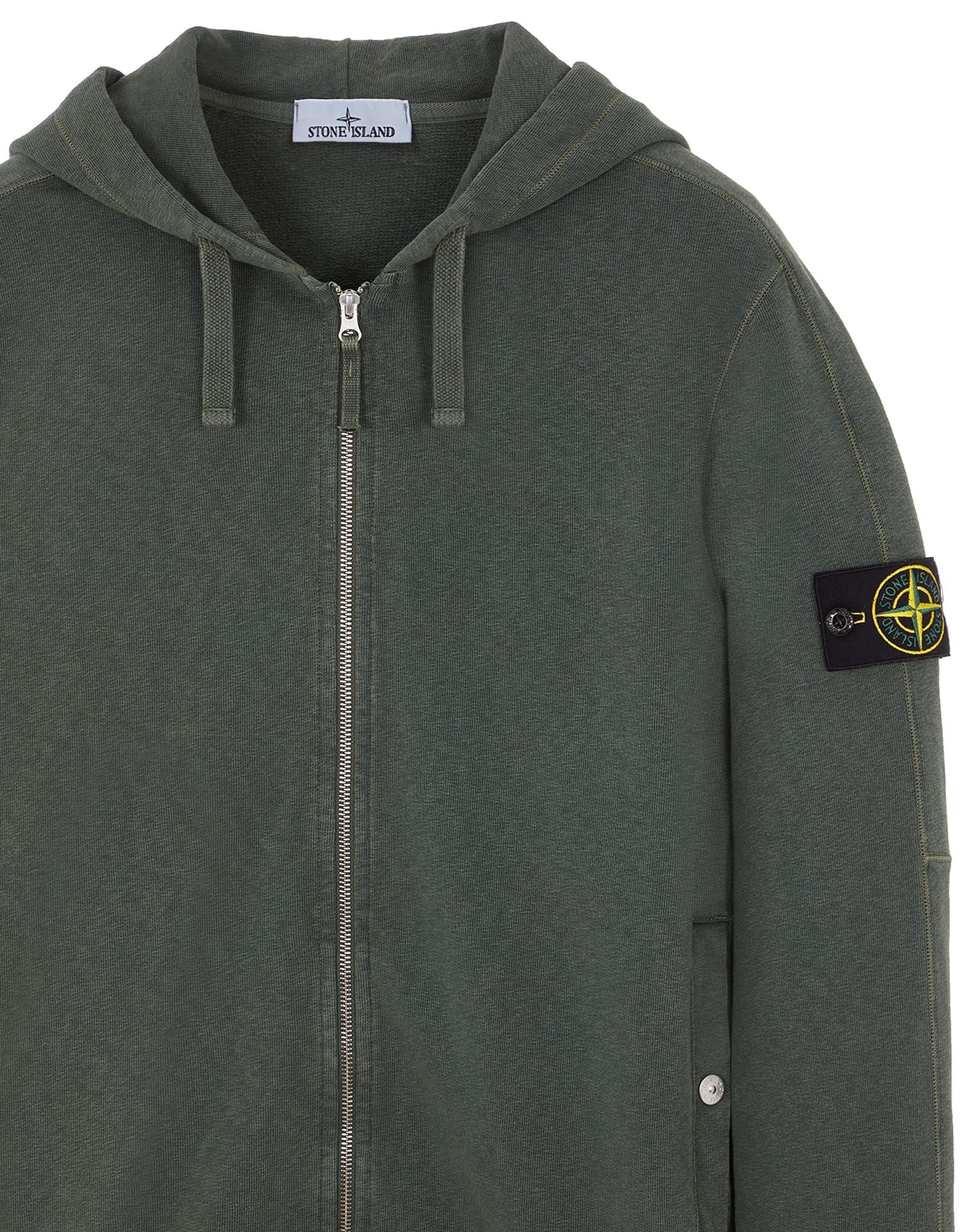 ZIP UP OLD GREEN