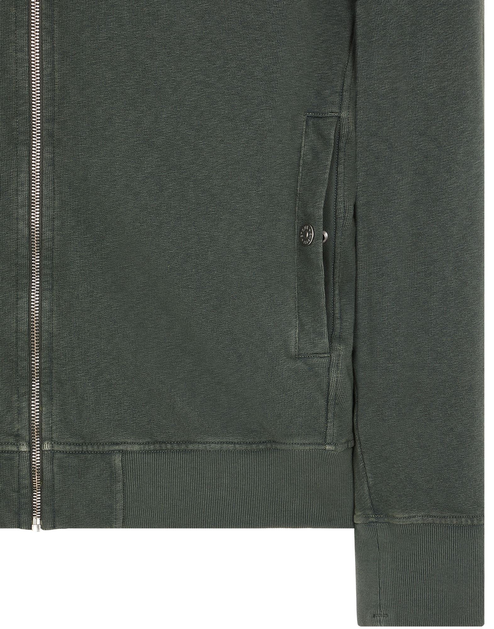 ZIP UP OLD GREEN