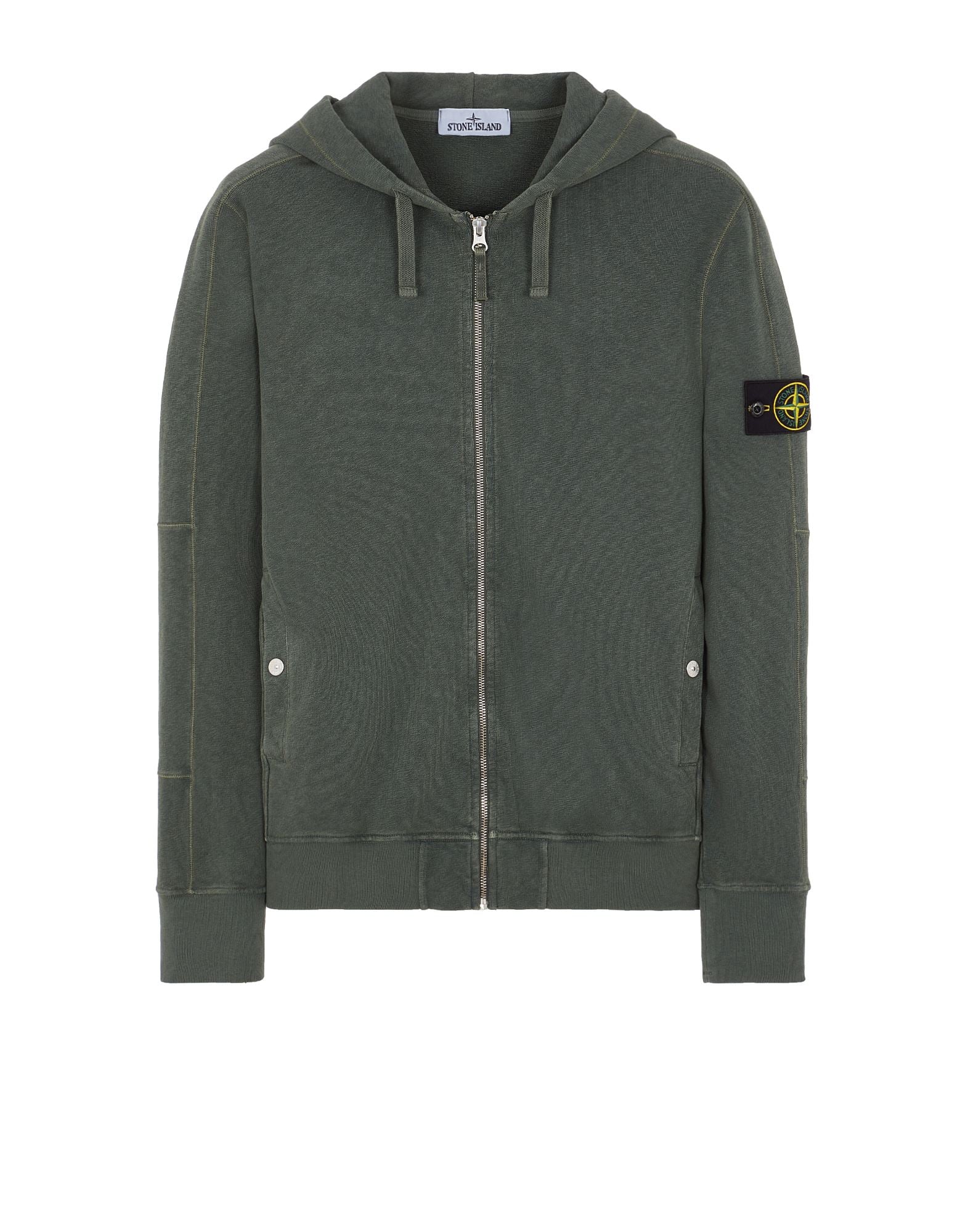 ZIP UP OLD GREEN