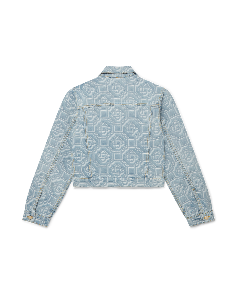 CASABLANCA WASHED HEART MONOGRAM JACKET