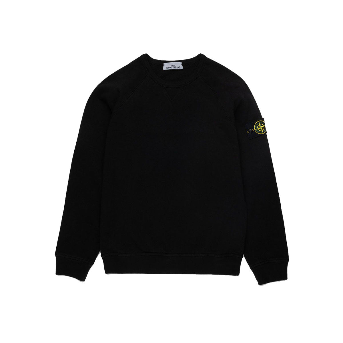 STONE ISLAND FELPA BLACK SWEATER